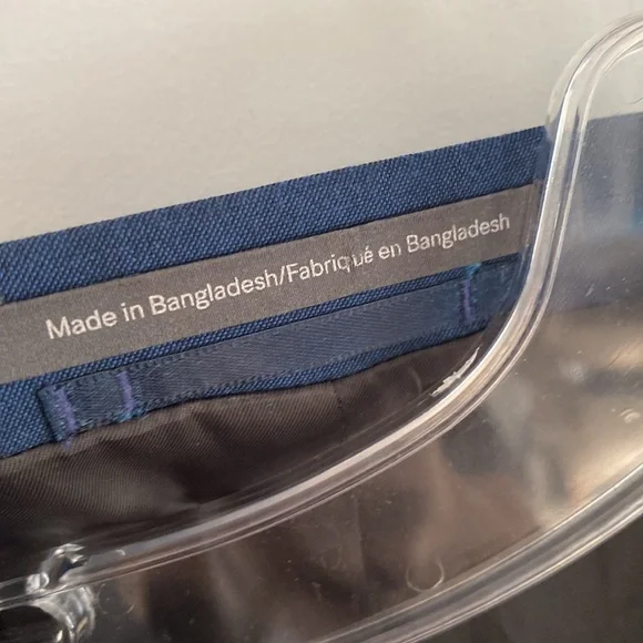 H&M super skinny fit blazer suit jacket blue black 44R - Picture 2 of 5